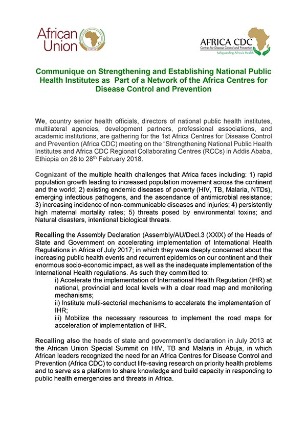Strengthening national public health institutes EN