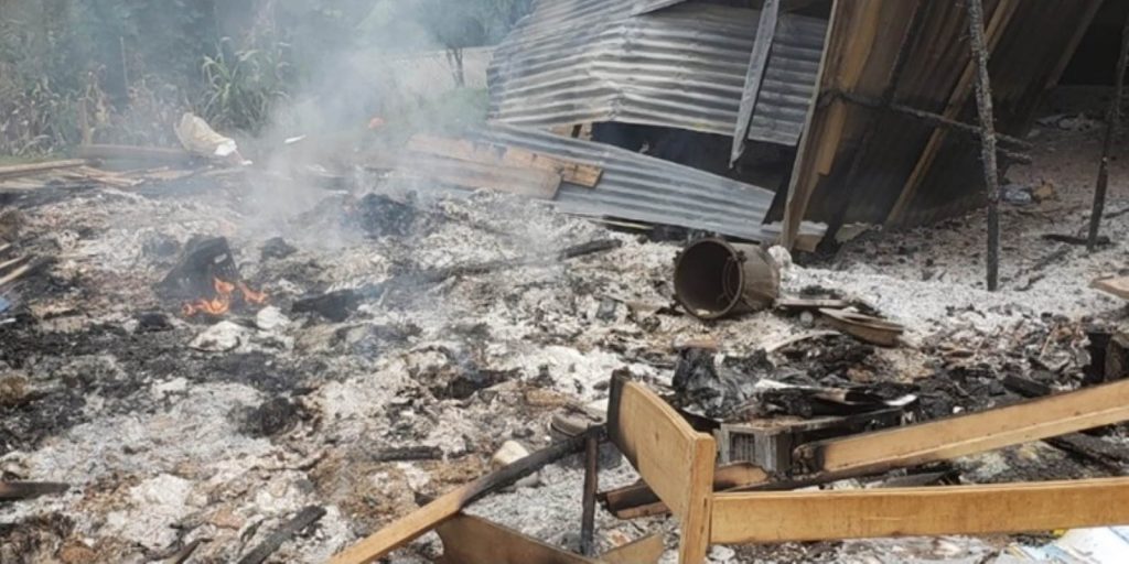 Destroyed by fire